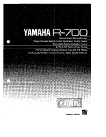 Yamaha R-700 - Owners Manual 